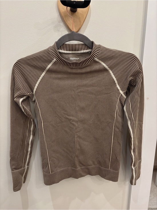 Halfdays Other - Halfdays Brown & Cream Striped long underwear for skiing - Women